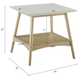 Olliix by Madison Park Off-White and Natural Parker End Table-4