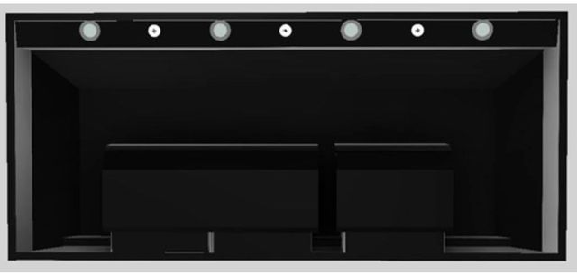 Vent-A-Hood® Designer Series 54" Black Wall Mounted Range Hood-3
