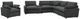 Coaster® Collins 6-Piece Dark Gray Modular Power Reclining Sectional-4