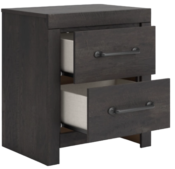 Hollivern Nightstand - Dark Gray Hollivern Nightstand - Dark Gray