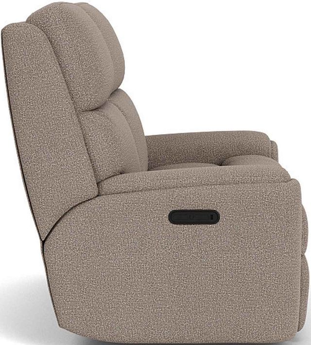 Flexsteel® Rio Brown Granite Reclining Loveseat-2