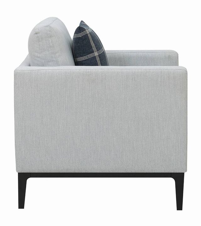 Coaster® Apperson Light Grey Cushioned Back Chair-3