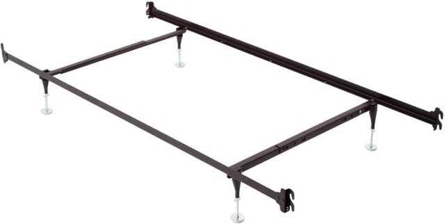 W.Silver Products Deluxe Twin/Full Hook-On Standard Bed Frame with Headboard and Footboard Brackets-0