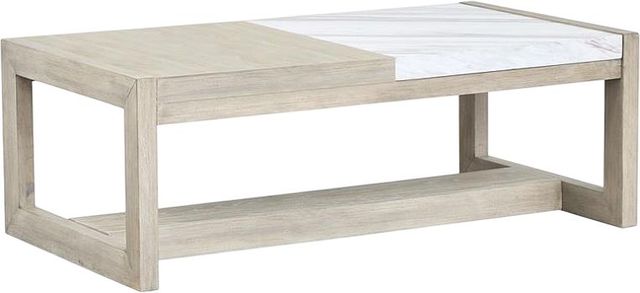 Magnussen Home® Preston Gallery Buff Rectangular Cocktail Table-1