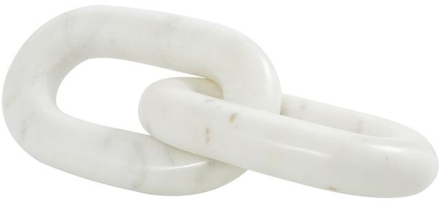 Deco Marche White Chain Geometric Sculpture-0