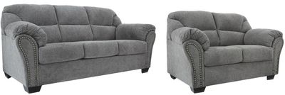 Benchcraft® Allmaxx 2-Piece Pewter Living Room Set