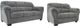 Benchcraft® Allmaxx 2-Piece Pewter Living Room Set-0