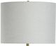 Harp & Finial® Dobbins Brass/White Floor Lamp-2