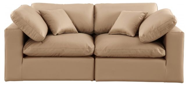 Meridian Furniture Comfy 2-Piece Tan Sofa-1