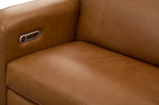 Flexsteel® Wyatt Canyon Brown Power Reclining Loveseat with Console, Power Headrests and Lumbar-4