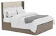 Riverside Furniture Sariel Designer Espresso Upholstered King Panel Bed-3