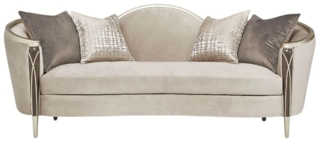 Michael Amini® Villa Cherie Chardonnay/Hazelnut Sofa-1