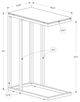 Monarch Specialties Inc. Black Tempered Glass Accent Table-3