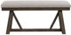 Intercon Hearst Beige/Reclaimed Chevron Upholstered Dining Bench-3