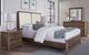 Vaughan-Bassett Woodbridge Dark Cashmere/White Queen Upholstered Panel Bed-1