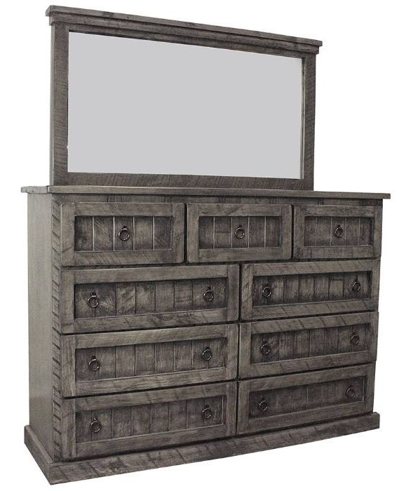American Heartland Manufacturing Deluxe Quaint Rustic Barnwood Dresser-1