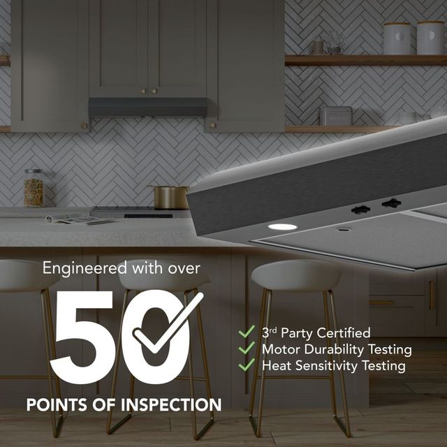 Broan-NuTone® MTR1 Series 30" Black Stainless Steel Under Cabinet Range Hood-1