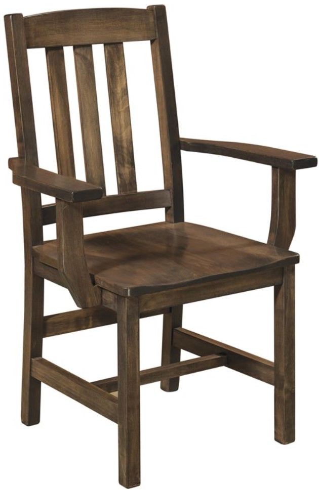 Urban Collections by Yutzy Woodworking Lodge Brown Office Arm Chair-0