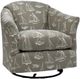 Best® Home Furnishings Darby Linen Swivel Glider Barrel Chair-0