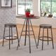 American Woodcrafters Stockton Gray Oak/Slate Gray 30" Barstool-1