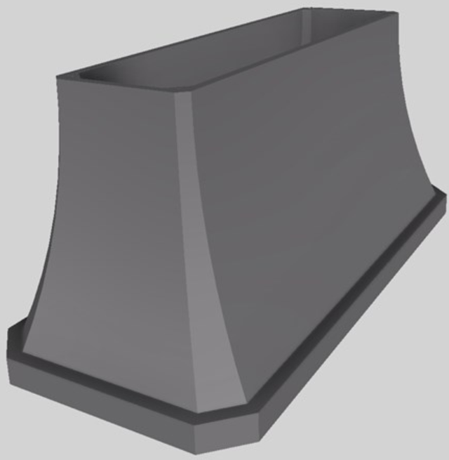 Vent-A-Hood® Designer Series 66" Gunsmoke Island Range Hood-3