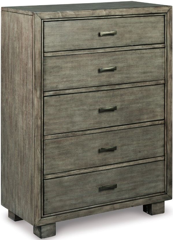 Signature Design by Ashley® Arnett 5-Piece Gray Twin Bookcase Bed Set-4