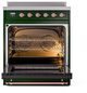 Ilve® Nostalgie II Series 30" Emerald Green Pro Style Induction Range-2