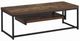ACME Furniture Bob Black/Weathered Oak TV Stand-0