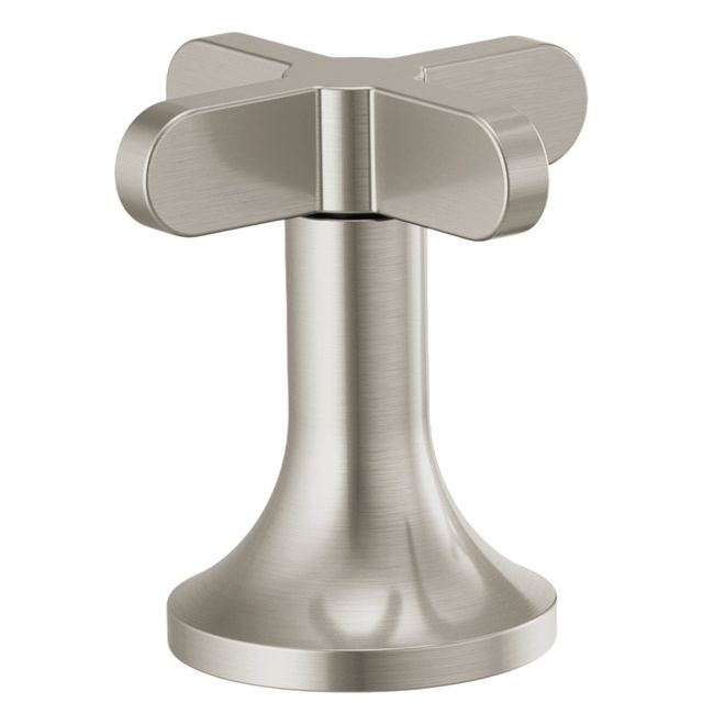 Brizo Odin® Brilliance® Brushed Nickel Roman Tub Cross Handles-0