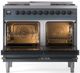 Ilve® Nostalgie II Series 40" Blue Grey Pro Style Dual Fuel Range-1