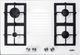 Summit® 30" White Gas Cooktop-0