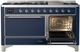 Ilve® Majestic III 60" Midnight Blue Pro Style Dual Fuel Liquid Propane Range with Solid Door and Chrome Trim-3