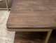 International Furniture Direct Onix Cocoa Brown Cocktail Table with Gold Frame-4