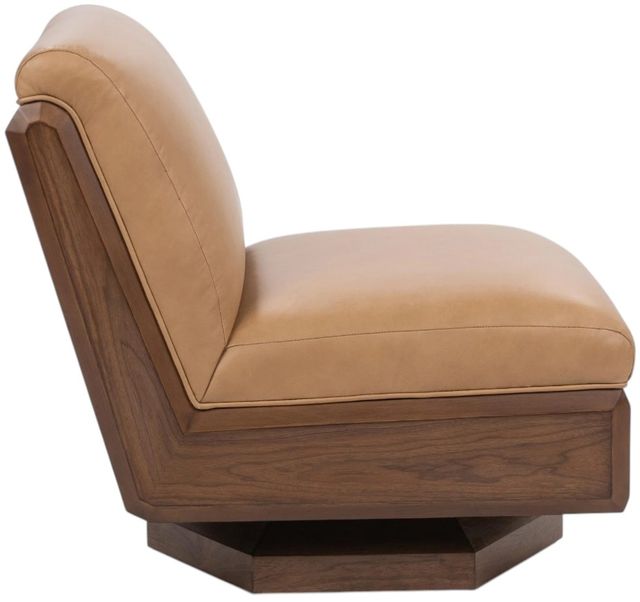 Classic Home Myla Tan Swivel Chair-3