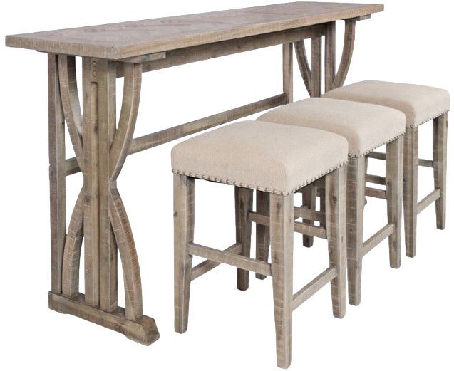 Jofran Inc. Fairview 4-Piece Ash Counter Sofa Console Table Set-0