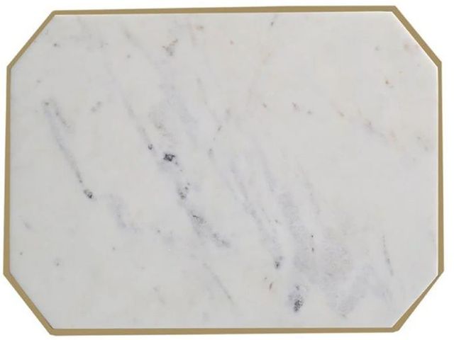 Parker House® Crossings Eden Marble Top Accent Table with Gold Stand -1