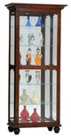 American Heartland Manufacturing Oak Tall Side-Entry Curio-0