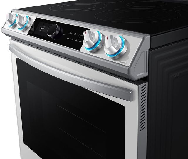 Samsung Bespoke 30" White Slide In Electric Range-2