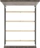 Elements International Millers Cover Gray Full Panel Bed-3