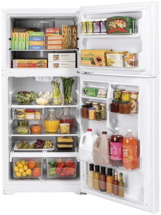 GE® 30" 19.1 Cu. Ft. White Top Freezer Refrigerator-4