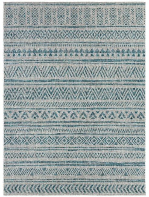 Surya Eagean Aqua/Taupe 4'x6' Area Rug-0