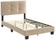 Homelegance® Newberry Light Brown Twin Platform Bed-4
