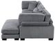 Homelegance® Traverse 3-Piece Gray Modular Sectional with Reversible Chaise-4