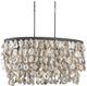 Currey & Company Stillwater Blacksmith/Natural Oval Chandelier-0