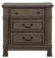 Furniture of America® Huddersfield Dark Walnut Nightstand-2