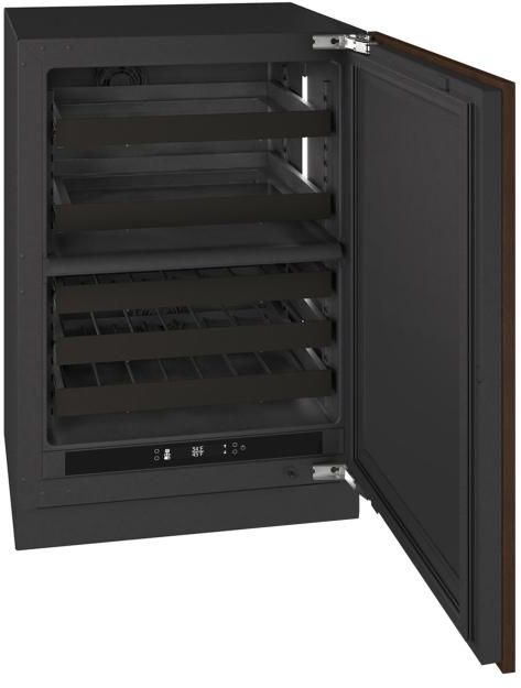 U-Line® Seamless Collection  24" 4.9 Cu. Ft. Panel Ready Dual-Zone Beverage Center with Solid Door-3