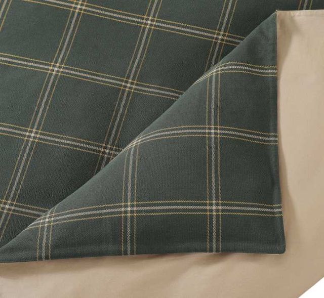 HiEnd Accents Windowpane 3-Piece Hunter Green King Bedding Bundle-1