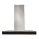 Best® Ispira 36" Stainless Steel Black Glass Island Range Hood-0