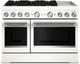 KitchenAid® 48” White Pro-Style Dual Fuel Gas Range with Griddle-4