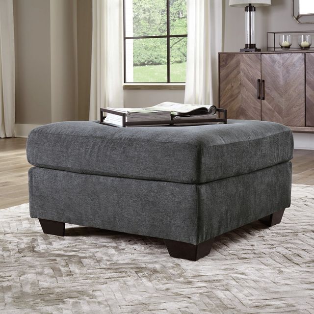 Signature Design by Ashley® Ambrielle Gunmetal Oversized Ottoman-3